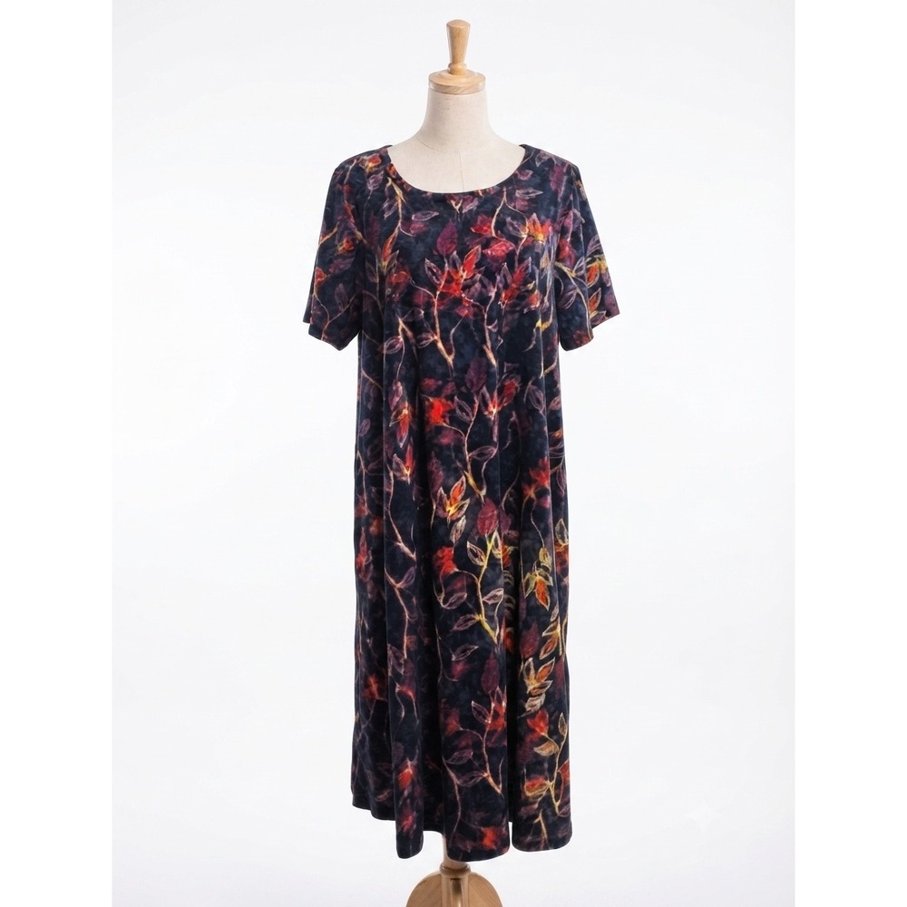 Lularoe Julia Plus Size Black Floal Dress Size 2X